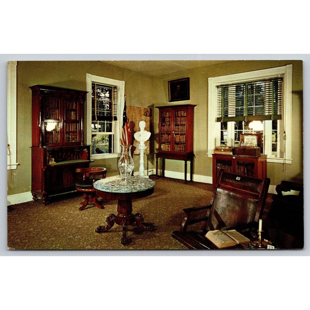 Postcard Tennessee Nashville The Hermitage General Andrew Jackson's Office c1960